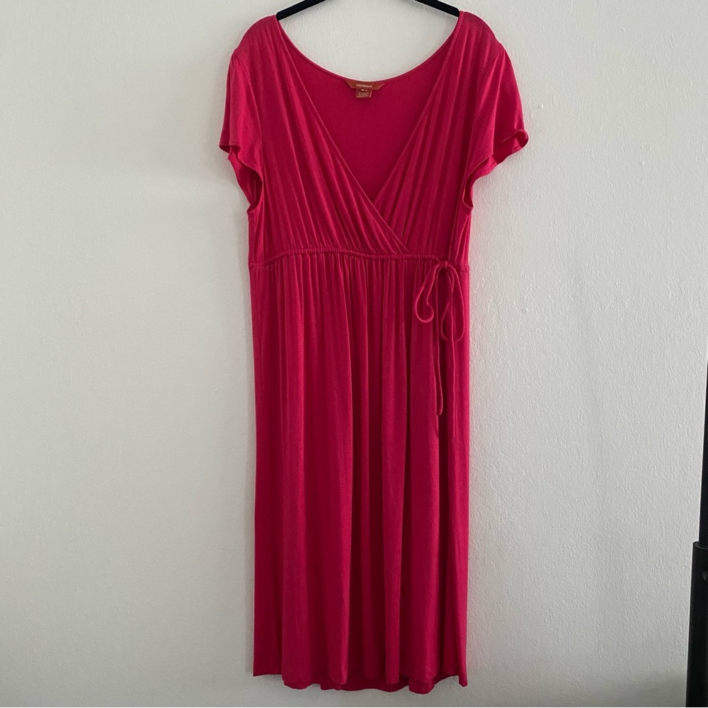 Sundance Short Sleeve Dress with Drawstring Waist size XL